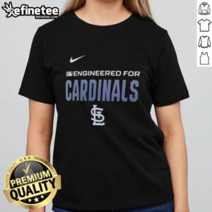 Premium engineered St. Louis Cardinals MLB ladies tee featuring a stylish design for female fans of the team.