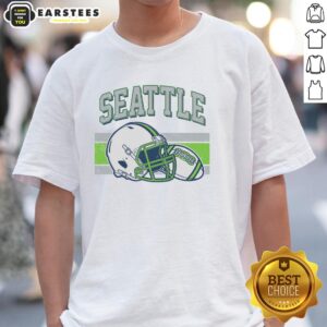 Good Varsity Style Seattle Football T-Shirt featuring a bold design and team colors, perfect for fans and casual wear.