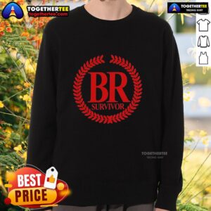 Good Br Survivor logo sweatshirt featuring a bold design, perfect for casual wear and showing support for survivors.
