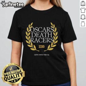 Pretty Oscars Death Racers 2026 Logo T-Shirt - Image 3