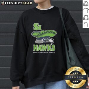 Cozy Top Si Hawks sweatshirt featuring a vibrant design, perfect for fans in Puerto Vallarta, Mexico. Ideal for casual wear!
