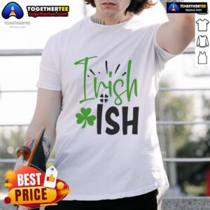Official Irishish Irish T-Shirt featuring a vibrant green design, perfect for St. Patrick's Day celebrations.