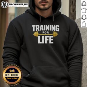 Original Training for Life Gym Hoodie in black, featuring a stylish design and comfortable fit for fitness enthusiasts.