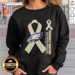 Good Philadelphia Eagles sweatshirt showcasing pride, honor, courage, and commitment for fans and supporters.