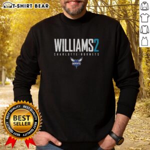 Nice Grant Williams Charlotte Hornets Elite Sweatshirt featuring team colors and logo, perfect for fans.