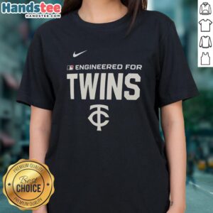 Stylish Minnesota Twins MLB logo ladies tee, perfect for fans showcasing team pride and casual comfort.
