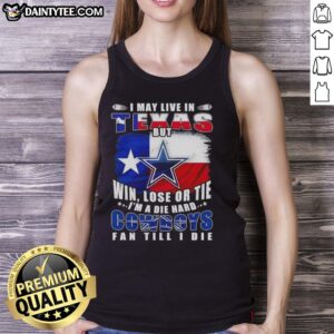 Funny Dallas Cowboys fan tank top flag design, showing pride for Texas football team with vibrant colors.