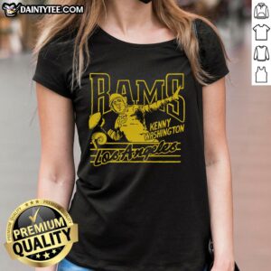 Awesome Los Angeles Rams Kenny Washington ladies tee featuring stylish design and vibrant team colors for female fans.
