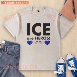 Good Ice Are Heroes flag washed t-shirt featuring a vibrant design, perfect for casual wear and showcasing your love for ice sports.