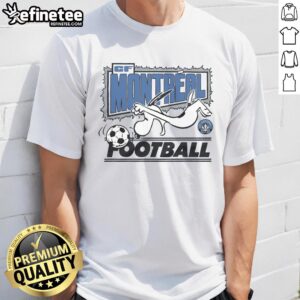 Good Peanuts Snoopy X CF Montreal T-Shirt featuring iconic Snoopy design and team colors, perfect for fans.