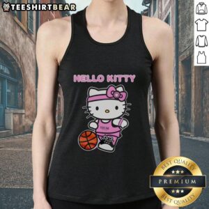 Official Portland Trail Blazers X Hello Kitty 2026 Night Celebration Tank Top featuring vibrant graphics and team colors.