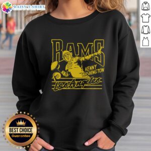 Alt Text: Hot Los Angeles Rams Kenny Washington sweatshirt featuring bold team colors and logo, perfect for fans.