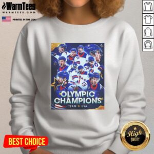 Team USA 2026 sweatshirt showcasing Awesome Olympics Champions design, perfect for fans and supporters of the games.