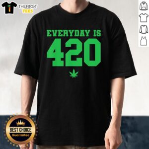 Good Everyday Is 420 Weed T-Shirt featuring a vibrant cannabis design, perfect for weed enthusiasts and casual wear.
