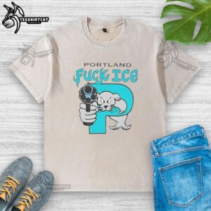 Good Portland Fuck Ice Washed T-Shirt featuring a trendy design and relaxed fit for casual wear.