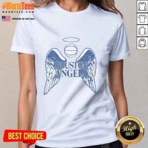Hot Houston Angels ladies tee featuring stylish design and vibrant colors, perfect for fans of the Houston Angels.