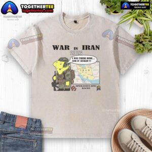 Official War in Iran 2026 Operation Epic Bacon washed t-shirt featuring bold graphics and a comfortable fit.