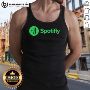 Awesome Spotifly 911 graphic tank top featuring a vibrant design, perfect for casual summer outfits and music lovers.