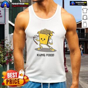 Pretty Kung Food tank top featuring a vibrant design, perfect for food lovers and casual summer wear.