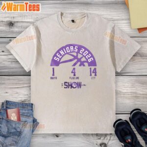 Premium LSU Women's Basketball 2026 washed t-shirt for seniors, featuring team colors and logo, perfect for game day.