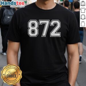 Official Chicago Illinois Area Code 872 T-Shirt featuring a bold design celebrating Chicago's unique area code.
