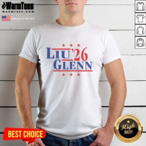 Premium Liu And Glenn 26 Team USA T-Shirt featuring vibrant graphics for fans and supporters of Team USA.