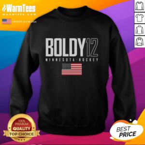 Cute Matt Boldy 12 Minnesota Wild USA flag elite sweatshirt featuring bold design and team pride.