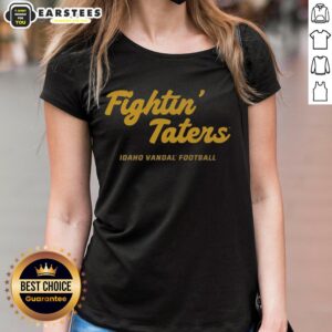 Awesome Idaho Vandals 2025 Fightin' Taters vintage ladies tee featuring a retro design and vibrant colors.