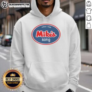 Good Mike's Song Since 1985 hoodie featuring a retro design, perfect for music lovers and vintage fashion enthusiasts.