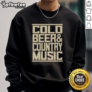 Premium Zach Top Cold Beer and Country Music Sweatshirt in cozy setting, perfect for music lovers and casual outings.