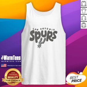 Official San Antonio Spurs Bubble Tank Top in black with team logo, perfect for summer sports and fan apparel.