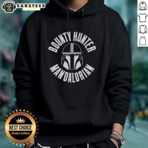 Awesome Mandalorian Bounty Hunter Hoodie featuring iconic design and vibrant colors for fans of the Star Wars series.