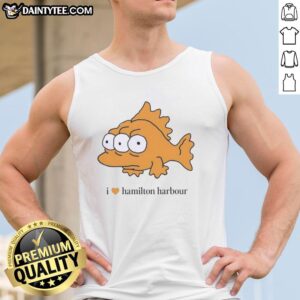 Good I Love Hamilton Harbour tank top featuring a vibrant design celebrating the beauty of Hamilton Harbour.