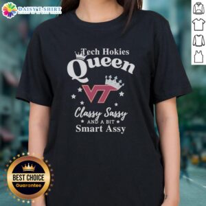 Classy and sassy Virginia Tech Hokies football ladies' tee featuring a smart-assy design for passionate fans.