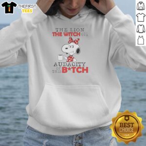 Premium Snoopy The Lion The Witch And The Audacity Of This Bitch T-Shirt - Image 2
