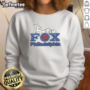 Cozy Hot Philadelphia Fox Sweatshirt featuring a stylish design, perfect for fans and casual wear.