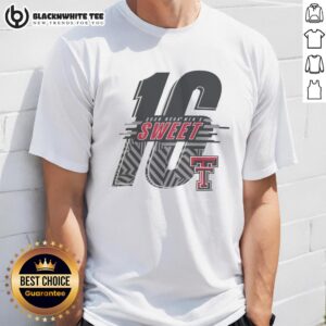 Alt Text: Pretty Texas Tech Red Raiders 2026 NCAA Men's Basketball Sweet 16 T-shirt design featuring team colors and logo.