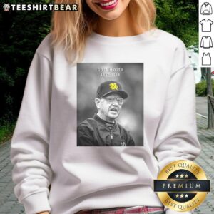 Hot Legendary Notre Dame Coach Lou Holtz 1937-2026 sweatshirt featuring iconic design and tribute to the legendary coach.