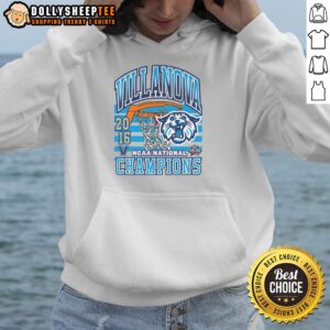 Villanova Wildcats Past Champs Tourney Win Hoodie showcasing team pride and championship spirit in stylish design.