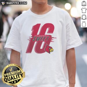 Nice Louisville Cardinals 2026 NCAA Womens Basketball Sweet 16 T-Shirt featuring team colors and logo, perfect for fans.