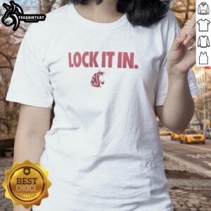 Original Washington State Cougars 2026 Lock It In Ladies Tee featuring vibrant design and comfortable fit for fans.
