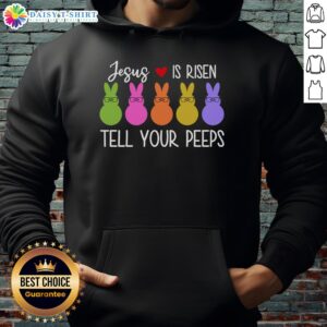 Alt Text: Good Jesus Is Risen Call Your Peeps Hoodie featuring vibrant colors and faith-inspired design perfect for Easter celebrations.