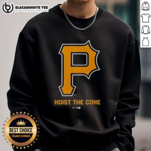 Top Pittsburgh Hoist The Cone Sweatshirt featuring vibrant colors and a cozy design, perfect for fans and winter wear.