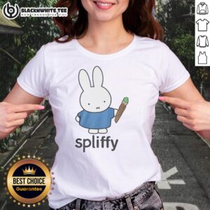 Awesome Spliffy Bunny graphic ladies tee featuring a playful bunny design, perfect for casual and fun outfits.