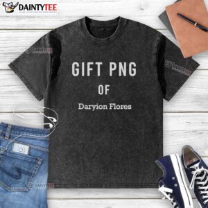 Daryion Flores washed t-shirt gift featuring a stylish design, perfect for casual wear and unique gifting.