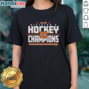 Houghton Gremlins 2026 MHSAA Hockey Division 3 Champions Ladies Tee showcasing team pride and victory.