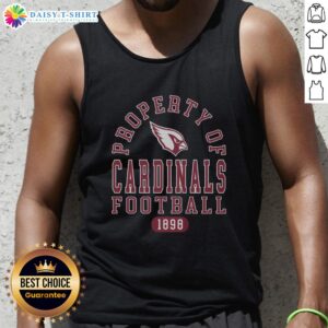 Nice Arizona Cardinals football property 1898 tank top featuring vibrant team colors and logo for fans and collectors.