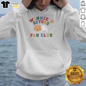 Alt Text: Cozy 'Original Winnie N Beyond Fan Club Dog Faces Hoodie' featuring playful dog designs, perfect for pet lovers.