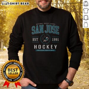 Hot San Jose Sharks hockey legacy crest sweatshirt featuring team colors and logo, perfect for fans and casual wear.