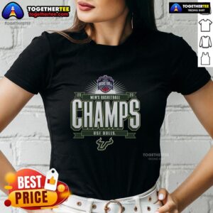 Alt Text: Good South Florida Bulls Blue 84 unisex 2026 American Conference men's basketball tournament champions ladies tee design.